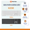 Bàn phím không dây Meetion iKey K230 Dual Mode Bluetooth 2.4G - Full phím không ồn, pin sạc Type-C, giảm còn 619.000 VND