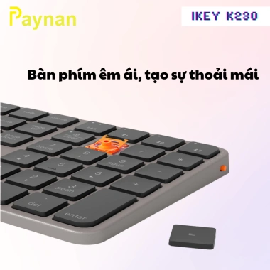 Bàn phím không dây Meetion iKey K230 Dual Mode Bluetooth 2.4G - Full phím không ồn, pin sạc Type-C, giảm còn 619.000 VND 5 Bàn phím không dây Meetion iKey K230 Dual Mode Bluetooth 2.4G - Full phím không ồn, pin sạc Type-C, giảm còn 619.000 VND 5