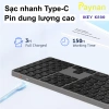 Bàn phím không dây Meetion iKey K230 Dual Mode Bluetooth 2.4G - Full phím không ồn, pin sạc Type-C, giảm còn 619.000 VND 8