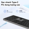 Bàn phím không dây Meetion iKey K230 Dual Mode Bluetooth/2.4G Full phím không ồn, pin sạc Type‑C, giá 629.000₫ 2