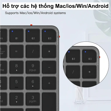 Bàn phím không dây Meetion iKey K230 Dual Mode Bluetooth/2.4G Full phím không ồn, pin sạc Type‑C, giá 629.000₫ 7