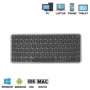 Bàn phím không dây mini K23 Bluetooth + USB, pin sạc, đa nền tảng, giá 385.000₫ 10