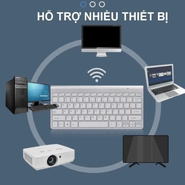 Bàn phím không dây mini K908 - Bluetooth 5.0 & 2.4G đa kết nối, phù hợp laptop và điện thoại, giảm giá 17% chỉ 275.000 VND 4