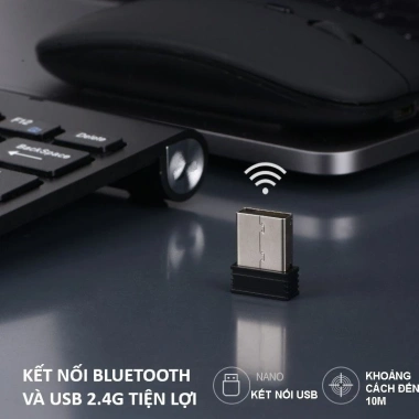 Bàn phím không dây mini K908 - Bluetooth 5.0 & 2.4G đa kết nối, phù hợp laptop và điện thoại, giảm giá 17% chỉ 275.000 VND 5