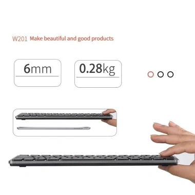 Bàn phím không dây mini K908 - Bluetooth 5.0 & 2.4G đa kết nối, phù hợp laptop và điện thoại, giảm giá 17% chỉ 275.000 VND 7