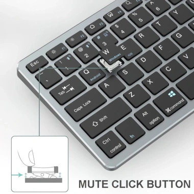 Bàn phím không dây mini W159- Pin sạc, Bluetooth 5.0/3.0, USB&2.4G, giảm 6% chỉ 315k 4