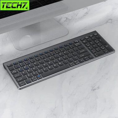 Bàn phím không dây mini W160 pin sạc đa kết nối Bluetooth 5.0/3.0 + USB 2.4G, giá ưu đãi 390k