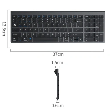 Bàn phím không dây mini W160 pin sạc đa kết nối Bluetooth 5.0/3.0 + USB 2.4G, giá ưu đãi 390k