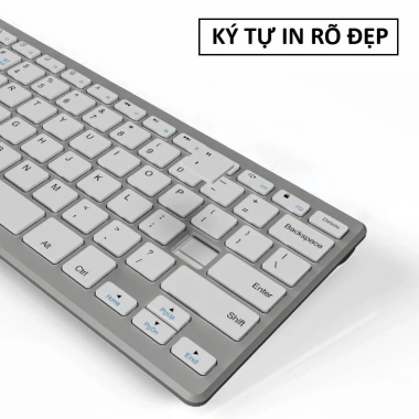 Bàn phím không dây mini W201S - Bluetooth 5.0/3.0, USB 2.4G, giá chỉ 255.000đ 5