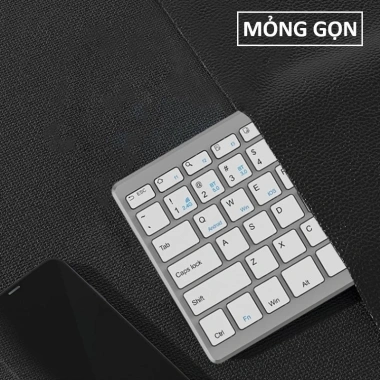 Bàn phím không dây mini W201S - Bluetooth 5.0/3.0, USB 2.4G, giá chỉ 255.000đ 6