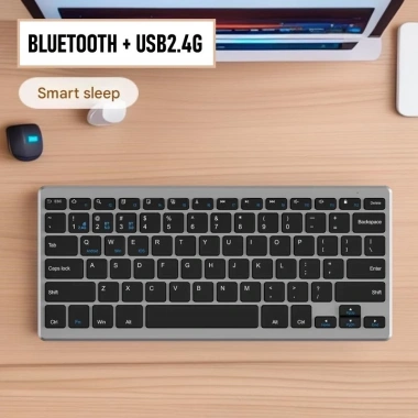 Bàn phím không dây mini W201S - Bluetooth 5.0/3.0, USB 2.4G, giá chỉ 255.000đ 10