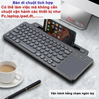 Bàn phím không dây PINOTECH BK569 Bluetooth – điện thoại, laptop, PC, 297.000₫ 6