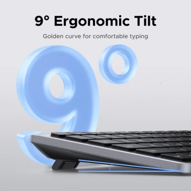 Bàn phím không dây UGREEN Slim Bluetooth 5.3 + 2.4G - Đen, im lặng, 550.271₫ 6