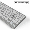 Bàn phím không dây W201S Bluetooth 5.0/USB 2.4G Siêu mỏng, PC, điện thoại - 255k 6