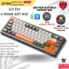 Bàn phím không dây Ziyou Free Wolf M68 Bluetooth 5.3 LED Pro, pin sạc, 279k