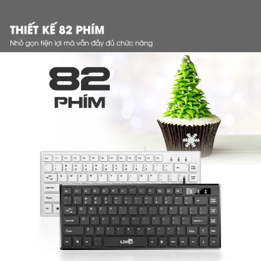 Bàn phím laptop mini SIDOTECH XKB02 có dây 82 phím nhỏ gọn, gõ nhanh, 128.999₫