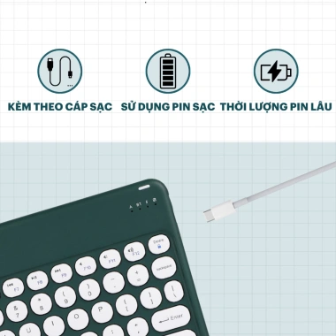 Bàn phím mini Bluetooth không dây, nhỏ gọn tiện lợi, tương thích đa thiết bị – 138.100₫ 7