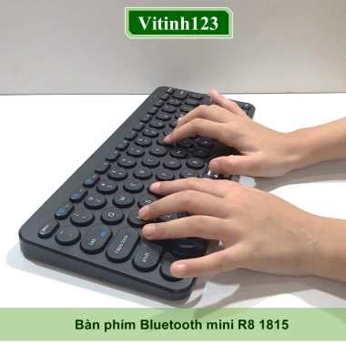 Bàn phím mini Bluetooth không dây R8 1.815/1.917 - Giá chỉ 250.000, gọn nhẹ, tốc độ cao 2