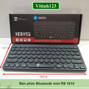 Bàn phím mini Bluetooth không dây R8 1.815/1.917 - Giá chỉ 250.000, gọn nhẹ, tốc độ cao 5