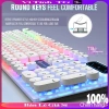 Bàn phím nút tròn giả cơ LED nhiều màu có dây VTTG100 Panstan Shipadoo Divipard 2