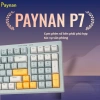 Bàn phím P7 Paynan Navy Flow 98 phím chống ồn, cáp rời, đèn LED rainbow, keycap navy‑xám‑trắng - Giá 300.000₫ 4
