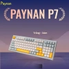 Bàn phím P7 Paynan Navy Flow 98 phím chống ồn, cáp rời, đèn LED rainbow, keycap navy‑xám‑trắng - Giá 300.000₫ 6