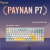 Bàn phím P7 Paynan Navy Flow 98 phím chống ồn, cáp rời, đèn LED rainbow, keycap navy‑xám‑trắng - Giá 300.000₫ 9