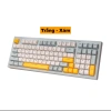 Bàn phím P7 Paynan Navy Flow 98 phím chống ồn, cáp rời, đèn LED rainbow, keycap navy‑xám‑trắng - Giá 300.000₫ 10