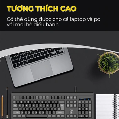 Bàn phím SIDOTECH KM27 giả cơ 104 phím, chống nước, gõ nhanh cho laptop PC - 195k 8 Bàn phím SIDOTECH KM27 giả cơ 104 phím, chống nước, gõ nhanh cho laptop PC - 195k 8