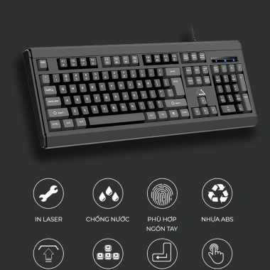 Bàn phím SIDOTECH KM27 giả cơ 104 phím, chống nước, gõ nhanh cho laptop PC - 195k 9 Bàn phím SIDOTECH KM27 giả cơ 104 phím, chống nước, gõ nhanh cho laptop PC - 195k 9