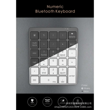 Bàn Phím Số 28 Phím Bluetooth Không Dây Nhôm Mỏng Giá 384.999 VND Laptop Tablet