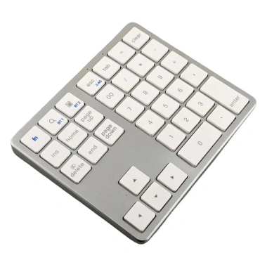 Bàn phím số Bluetooth 2.4G siêu mỏng, không dây, sạc lại USB - Tương thích Windows, iOS, Android 8