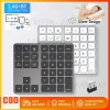 Bàn phím số Bluetooth 35 phím 2.4G không dây, mỏng, sạc lại cho PC, iOS, Android - 378.400₫