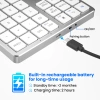 Bàn phím số Bluetooth 35 phím 2.4G không dây, mỏng, sạc lại cho PC, iOS, Android - 378.400₫ 6