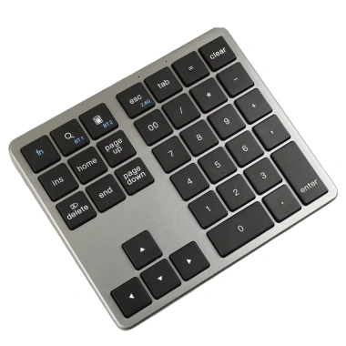 Bàn phím số Bluetooth 35 phím 2.4G không dây, mỏng, sạc lại cho PC, iOS, Android - 378.400₫