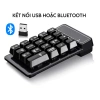 Bàn phím số Bluetooth 4.0 giả cơ mini, USB 2.4G có dây - Dành cho kế toán & game thủ 5