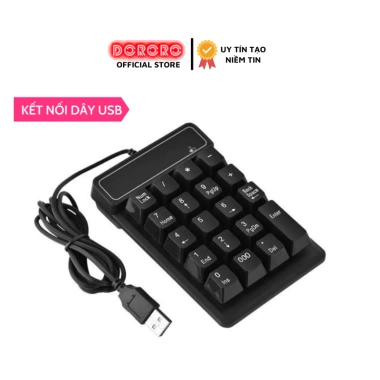 Bàn phím số Bluetooth 4.0 giả cơ mini, USB 2.4G có dây - Dành cho kế toán & game thủ 10 Bàn phím số Bluetooth 4.0 giả cơ mini, USB 2.4G có dây - Dành cho kế toán & game thủ 10