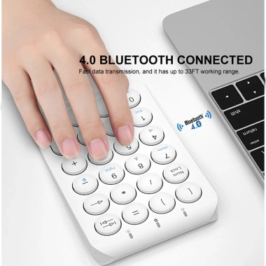 Bàn phím số Bluetooth không dây 22 phím Jomaa - Portable, sạc lại, tương thích iOS/Windows/Mac - Giá 412.500₫ 4