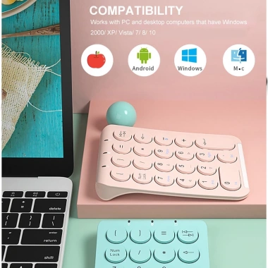 Bàn phím số Bluetooth không dây 22 phím Jomaa - Portable, sạc lại, tương thích iOS/Windows/Mac - Giá 412.500₫ 9