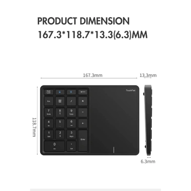 Bàn Phím Số Jomaa 22G 2.4G Bluetooth Nhôm, Sạc Lại, Dùng cho Windows Laptop – 635.800 VND 2
