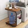 Bàn phụ sofa bánh xe kèm kệ đa năng mini GM102 - Di động, tiết kiệm không gian