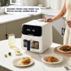 Bản quốc tế Nồi chiên không dầu Qcooko 1.500W 5L Hơi nước, màn hình cảm ứng, thao tác dễ dàng 3