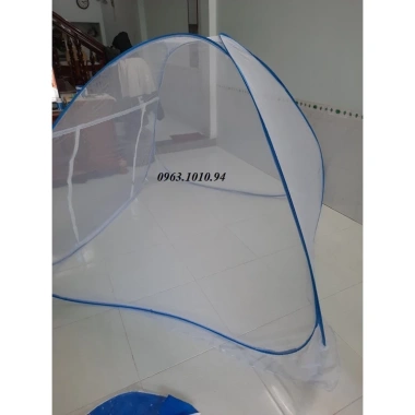 Bán rẻ Màn chụp tự bung đỉnh chóp hoa hoặc trơn - Mùng chống muỗi gấp gọn thông minh 99.000đ 3