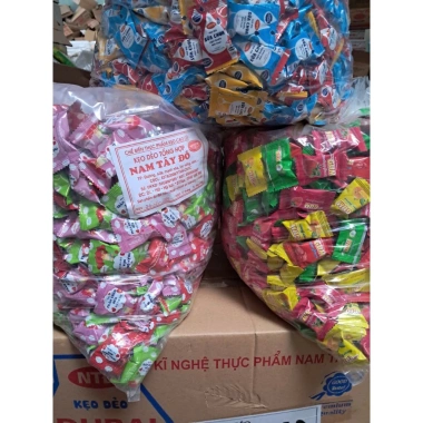 Bán sỉ 5kg kẹo dẻo sữa chua đa dạng giá ưu đãi 250.000đ, phù hợp tết đám cưới
