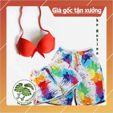 BÁN SỈ Bộ đồ đôi đi biển gia đình Summer THE ACTION Quà Tặng Độc Đáo 299.000đ 6