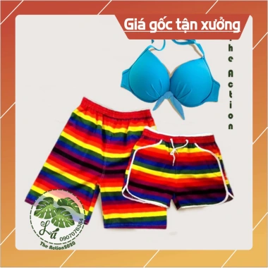 BÁN SỈ Bộ đồ đôi đi biển gia đình Summer THE ACTION Quà Tặng Độc Đáo 299.000đ 7