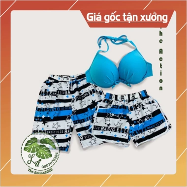 BÁN SỈ Bộ đồ đôi đi biển gia đình Summer THE ACTION Quà Tặng Độc Đáo 299.000đ 10