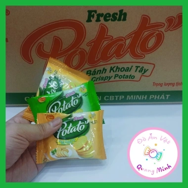 Bán sỉ cả thùng 4kg bánh quy cân Minh Phát 4 vị: potato, song hỉ, mặt trời, dưa hấu - Giá 205k 2