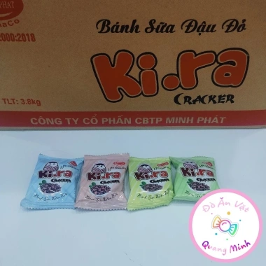 Bán sỉ cả thùng 4kg bánh quy cân Minh Phát 4 vị: potato, song hỉ, mặt trời, dưa hấu - Giá 205k 5