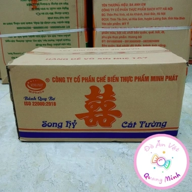 Bán sỉ cả thùng 4kg bánh quy cân Minh Phát 4 vị: potato, song hỉ, mặt trời, dưa hấu - Giá 205k 10